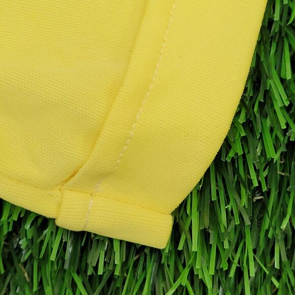 Vintage 70s MOD Polo Shirt Womens Medium 18x24 Yellow - Picture 10 of 11